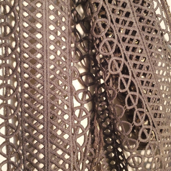 🌿OLIVE GREEN & GOLD FOILED JACKET - SIZE 1 (8)🌿 - Picture 8 of 12